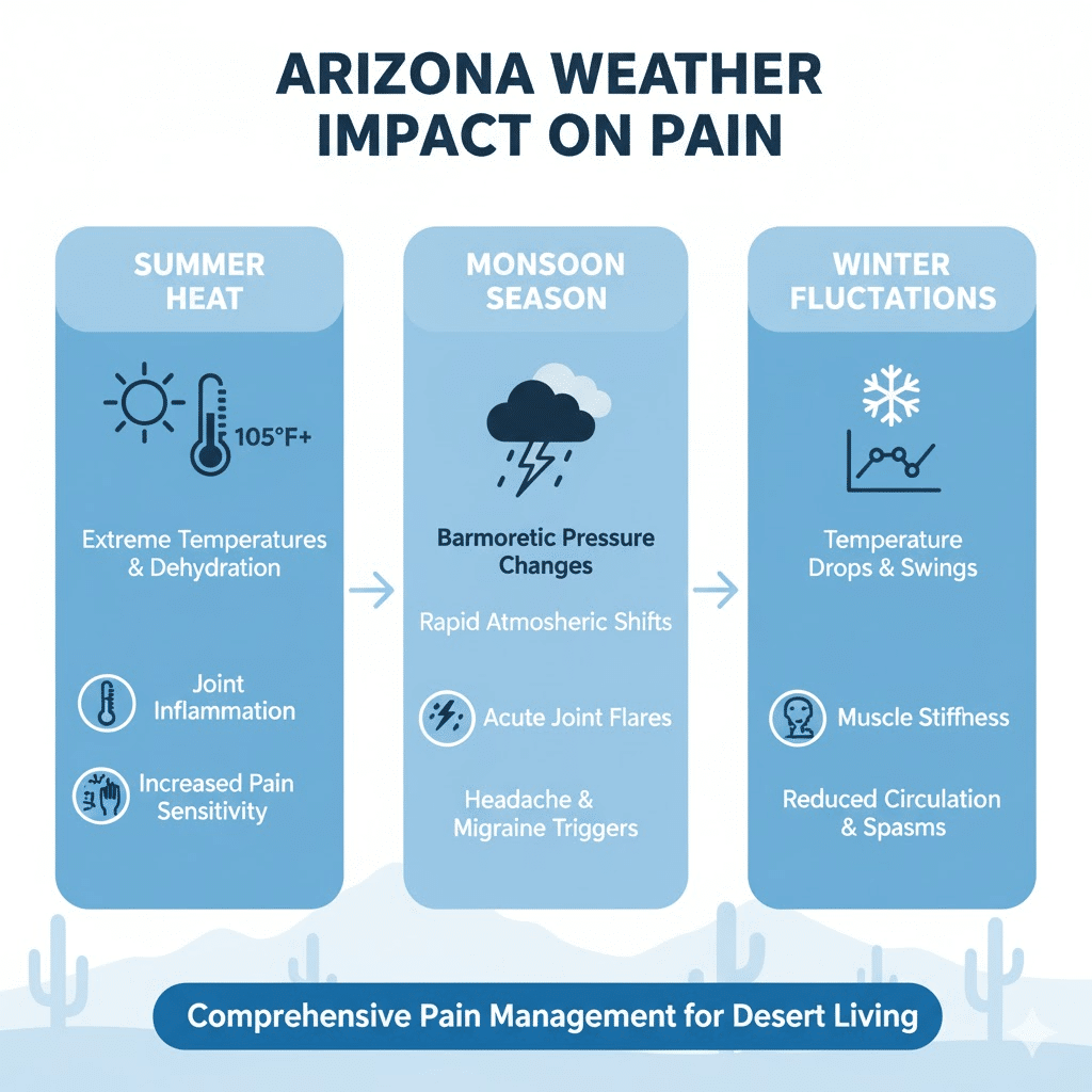Arizona weather patterns and their effects on chronic pain conditions